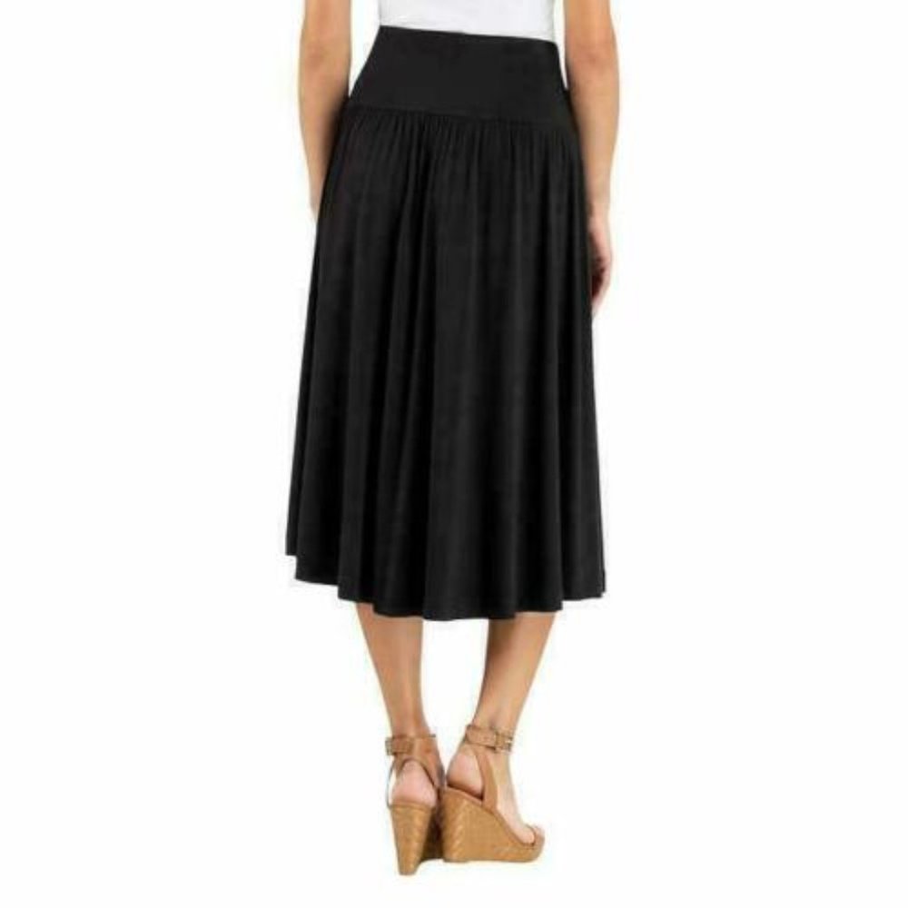 Hilary Radley Womens Pull On Circular Skirt - Picture 2 of 3